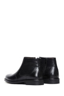 Male Black Zip Closure Leather Casual Boots | Derimod