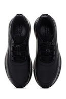 Men's Black Leather Sneaker | Derimod