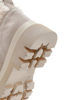 Women's Beige Plush Suede Leather Boots | Derimod