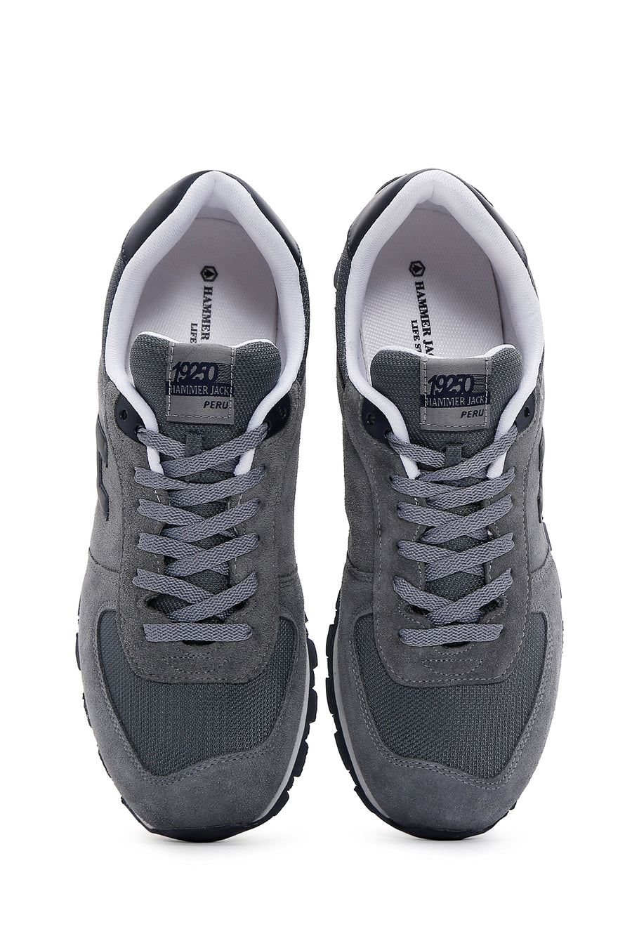 Hammer Jack Men's Gray Leather Sneaker