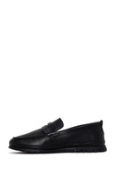 Men's Black Leather Casual Loafer | Derimod