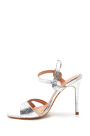 Women's Metallic Heeled Sandals | Derimod