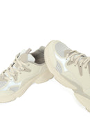 Woman Grey Thick-Soled Lace-Up Sneakers | Derimod