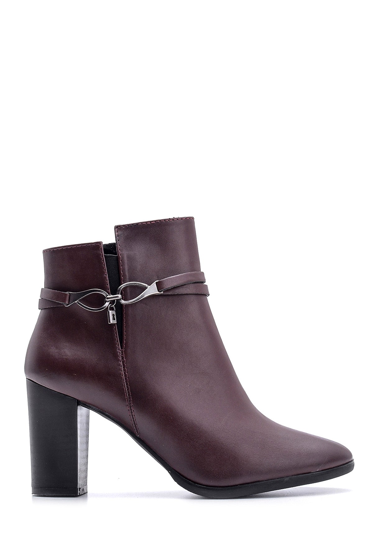 Women's Buckle Detailed Heeled Boots 19WFE152818 | Derimod