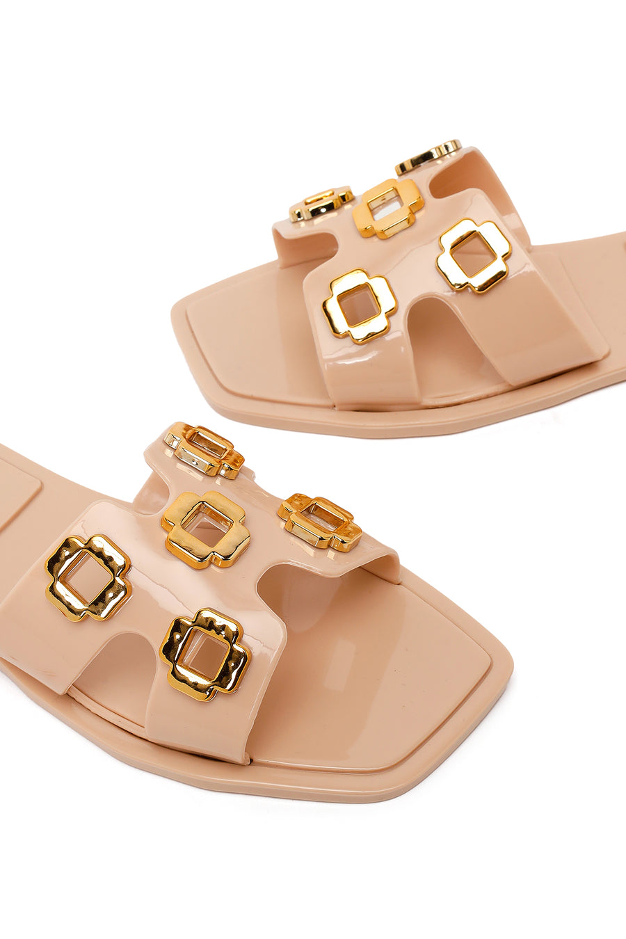 Woman Beige Jelly Slipper