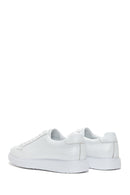 Men's White Leather Sneaker | Derimod