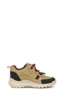 Geox Boy Beige Simbyos Abx Laced Waterproof Sneaker | Derimod