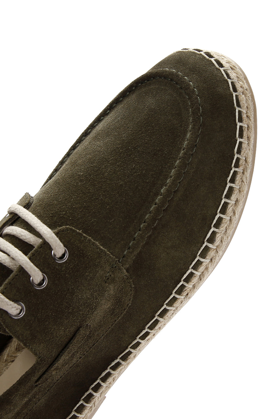 Men's Khaki Suede Leather Espadrille