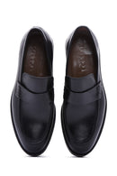 Men's Black Leather Casual Loafer | Derimod