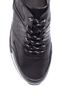 Men's Crocodile Detailed Leather Sneaker | Derimod