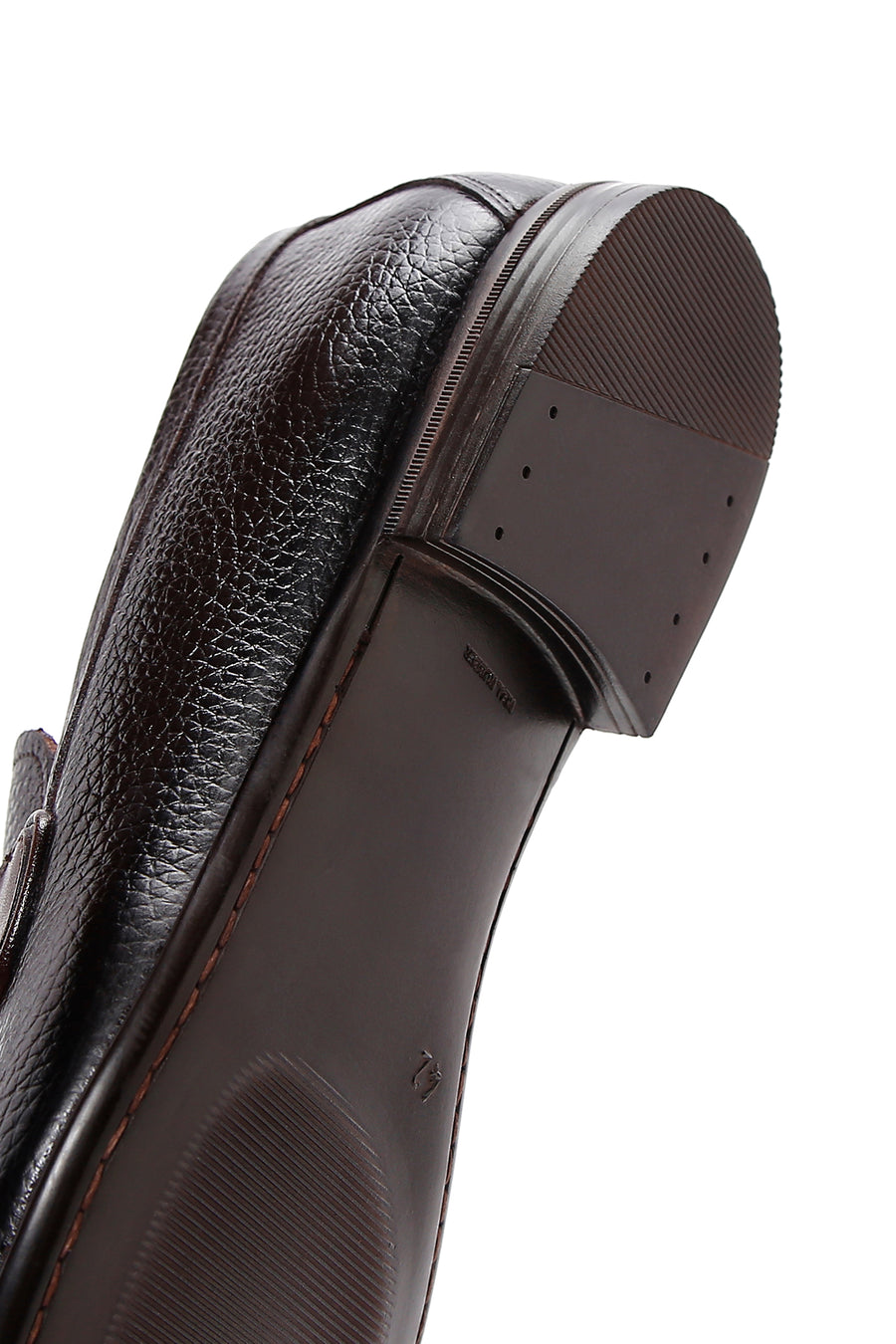 Erkek Kahve Deri Püsküllü Klasik Loafer