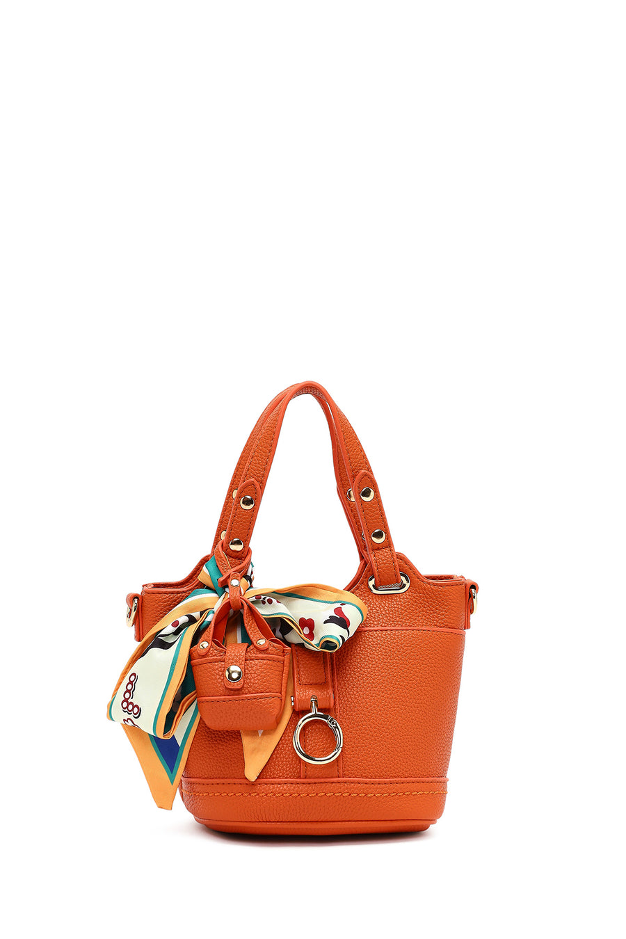 Woman Orange Long-Strap Mini Shoulder Bag