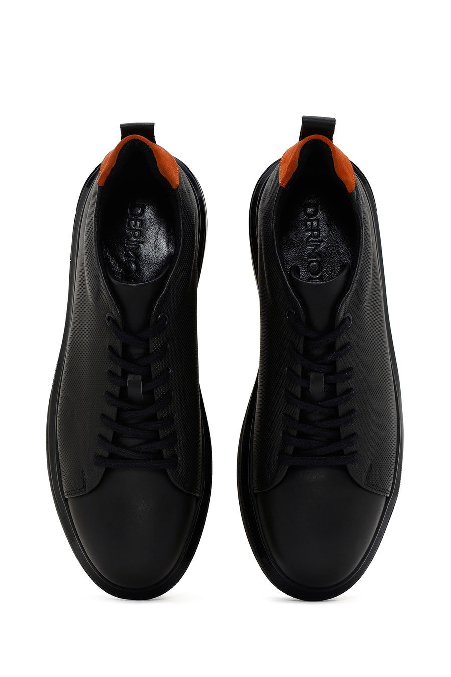 Men's Khaki Lace-up Leather Sneaker