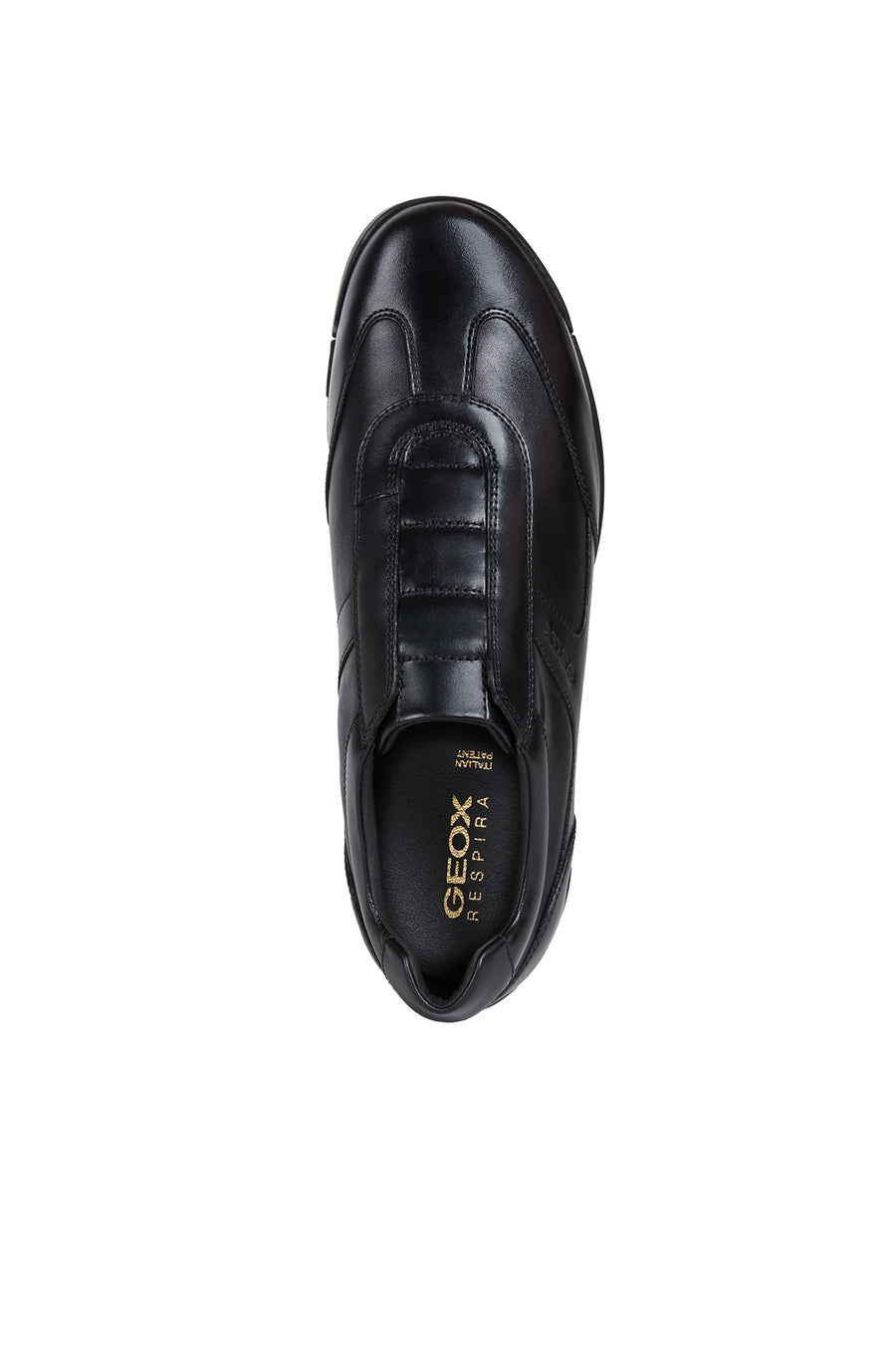 Geox Men's Black U Edgeware B Leather Sneakers