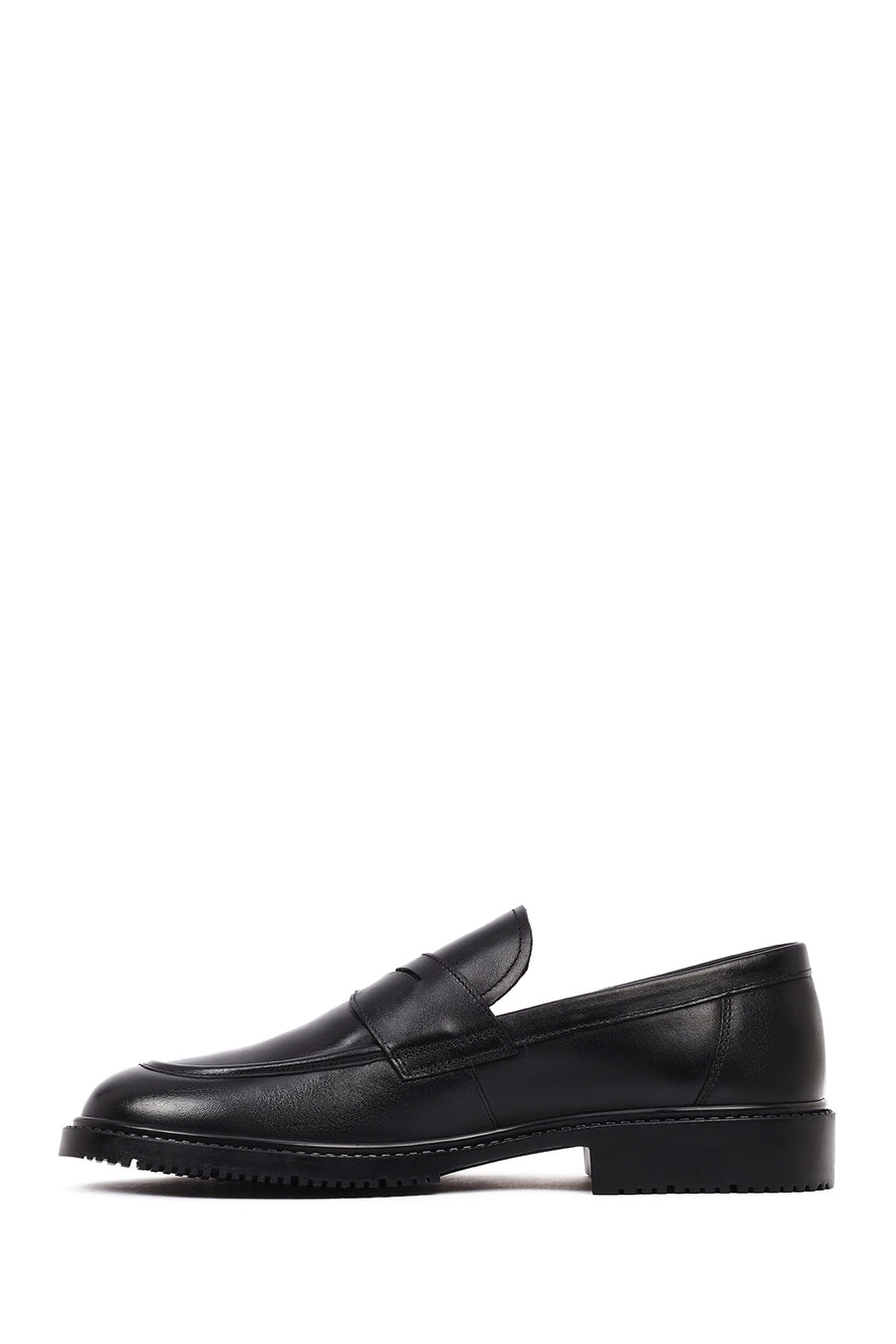 Erkek Siyah Deri Casual Loafer