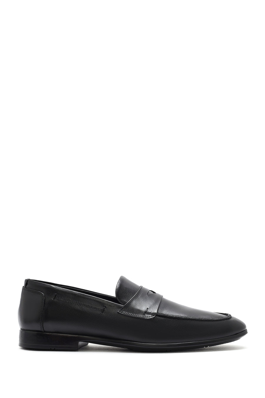 Men's Black Leather Casual Loafer 25SFD751118 | Derimod