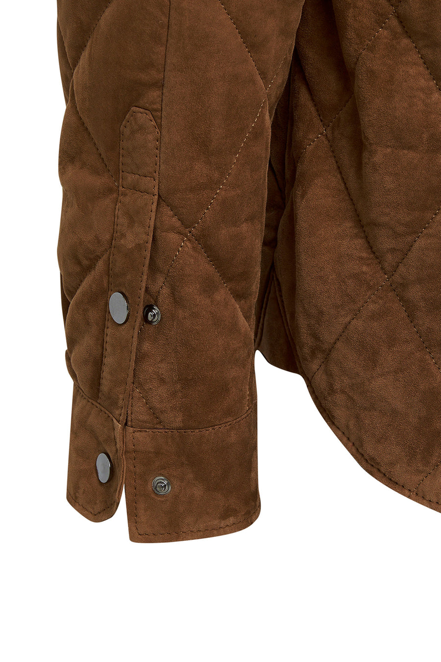Kante Men's Camel Shirt Collar Suede Leather Coat