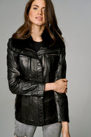 Emily Women's Leather Jacket | Derimod