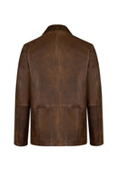 Windsor Male Mustard Suede Jacket | Derimod