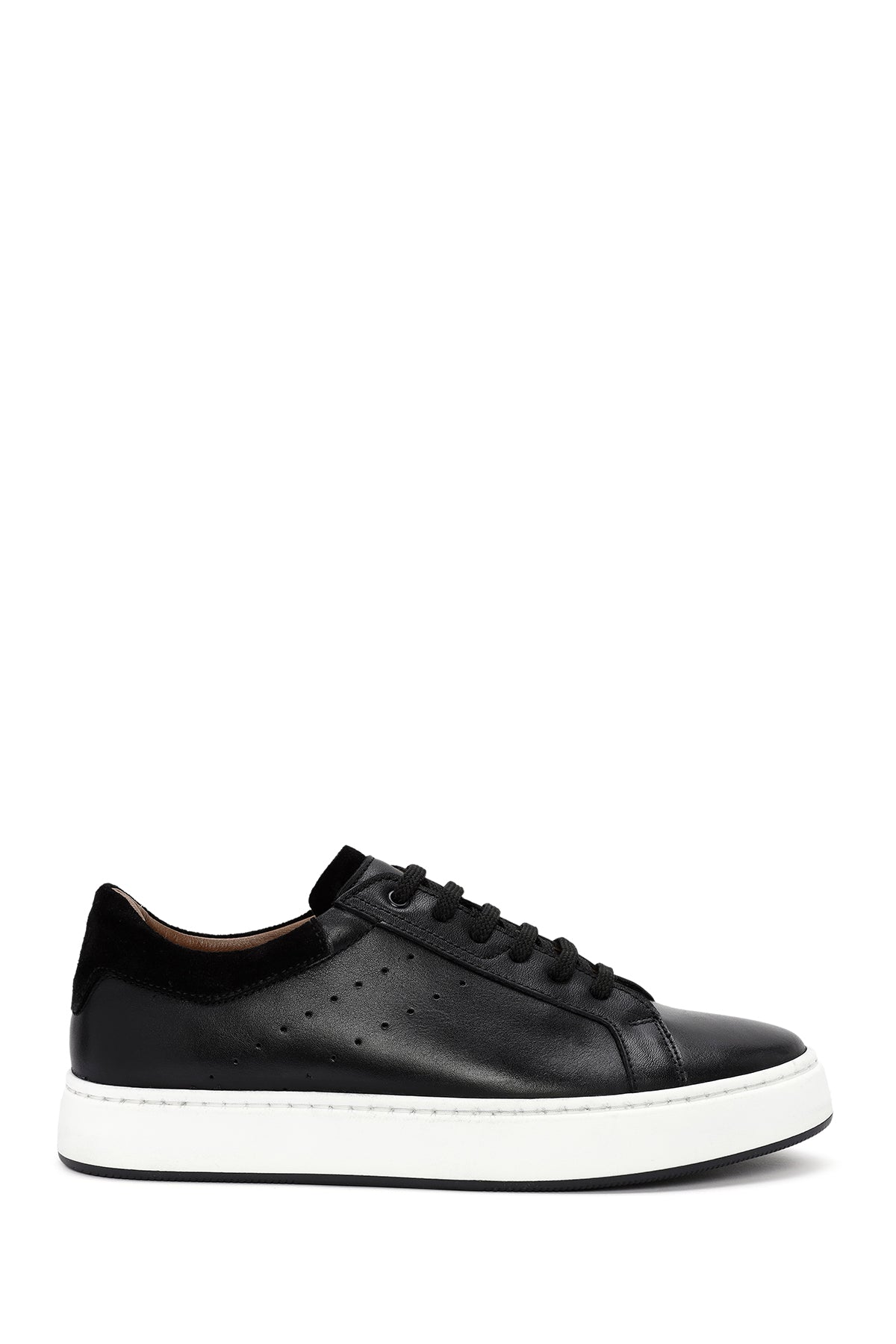 Men's Black Lace-up Leather Sneaker 24WFD621618 | Derimod