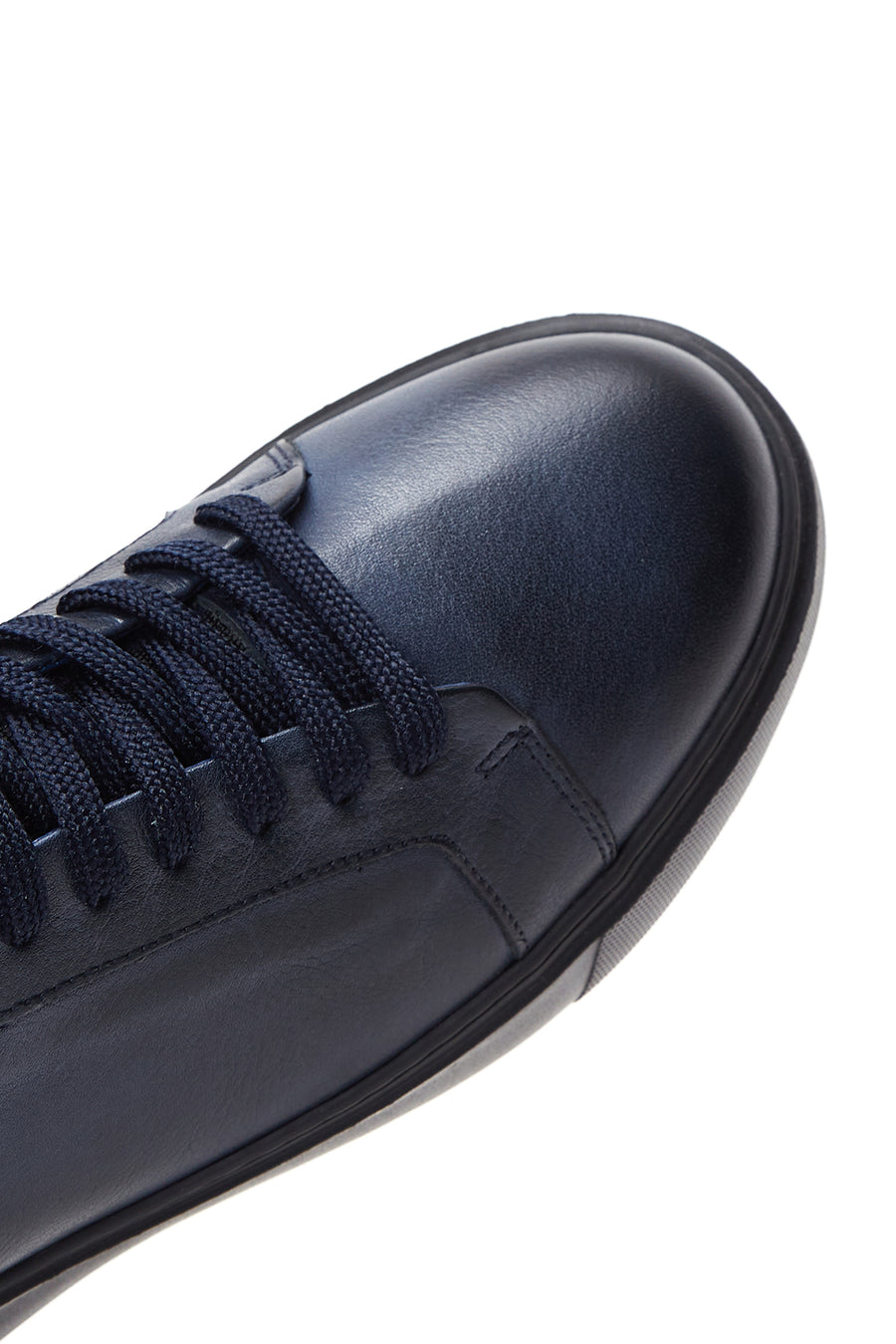 Men's Navy Blue Leather Sneaker