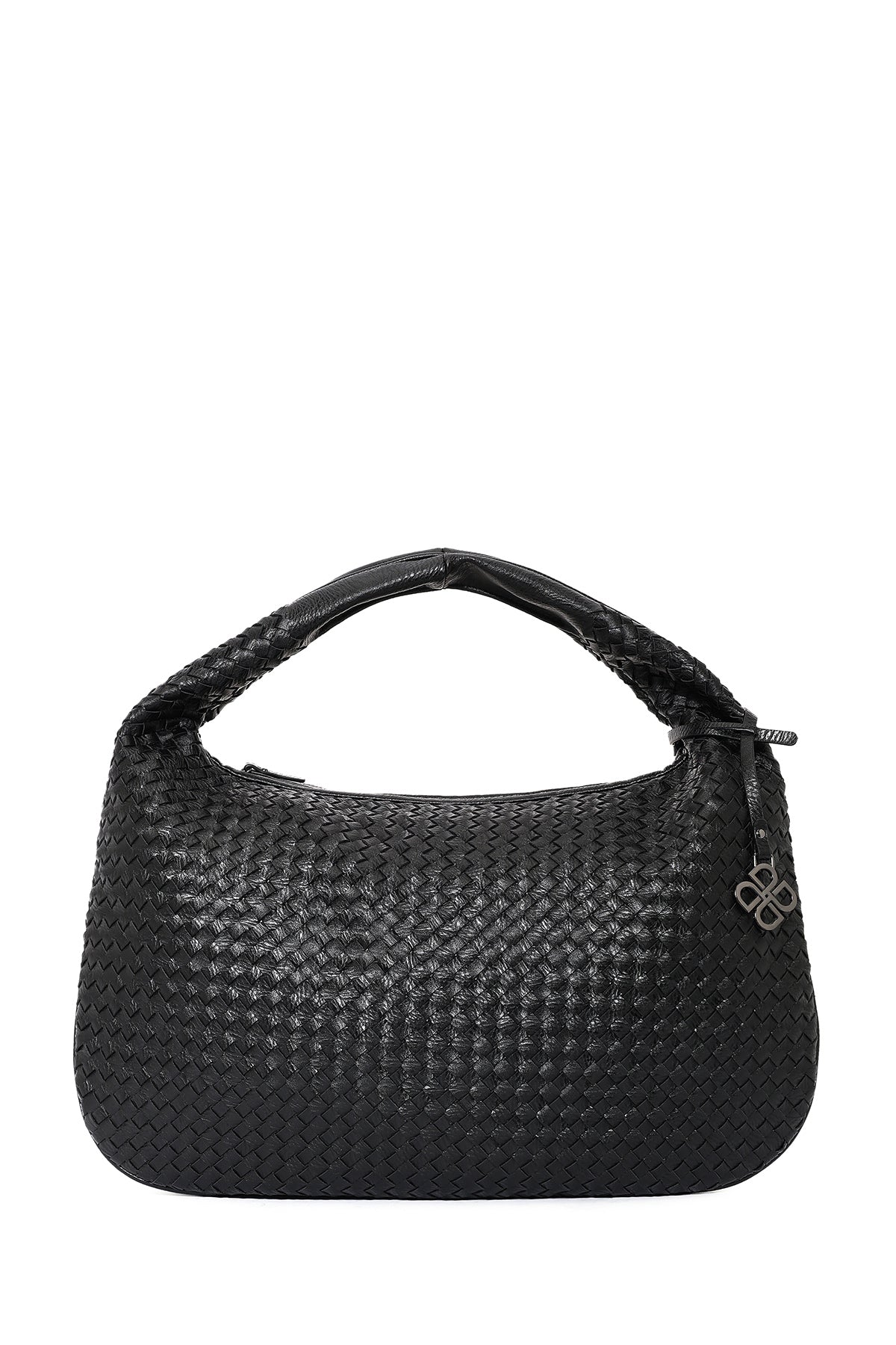 Women's Black Braided Shoulder Bag 24WBD252829 | Derimod