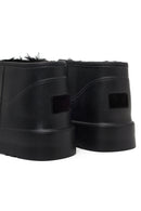 Women's Black Furry Teddy Boots | Derimod