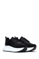 Women's Black Thick Soled Sneaker | Derimod