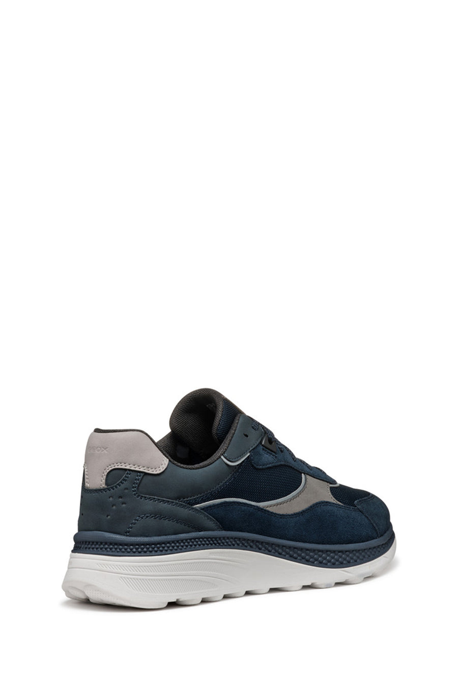 Geox Erkek Lacivert U Spherica Actif X1 A - Mes + Su Bağcıklı Süet Sneaker