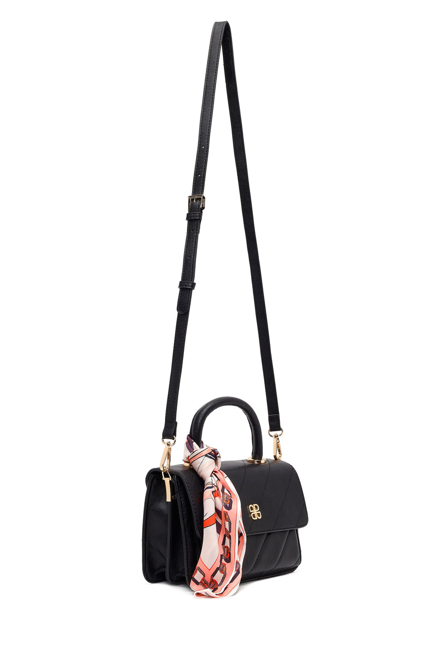 Woman Black Accessory-Detail Quilted Crossbody Bag