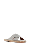 
Men's Grey Suede Leather Espadrille Slippers
 | Derimod