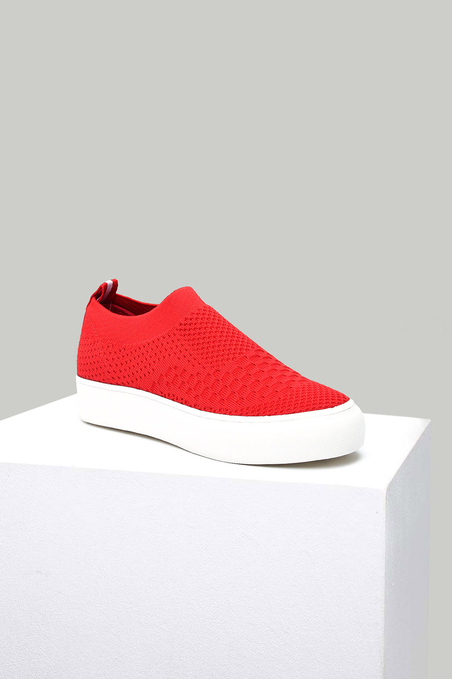 Red Fabric Women's Shoes