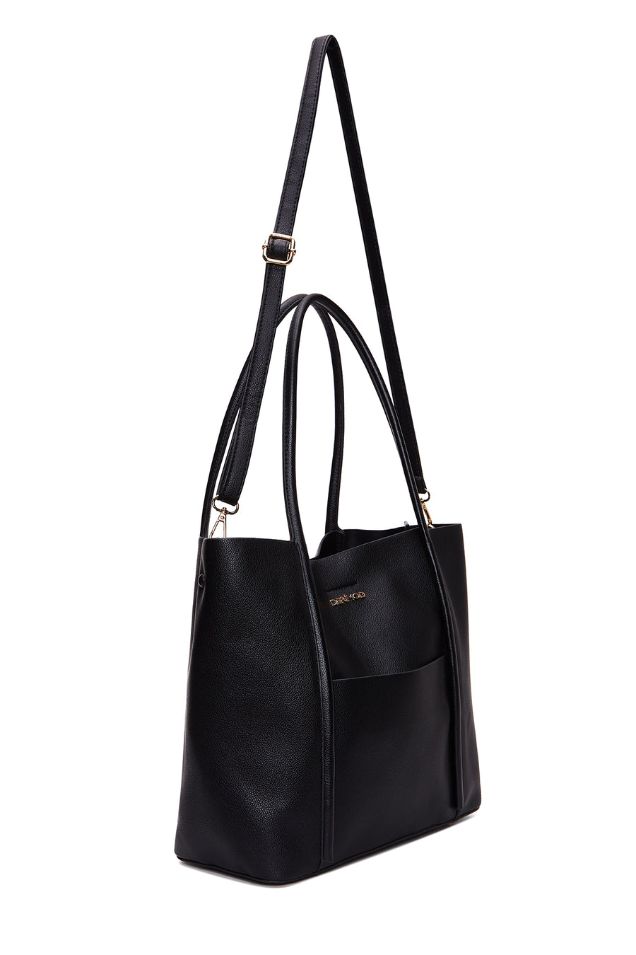 Women's Black Long Strap Shoulder Bag