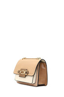 Women's Beige Long Chain Strap Classic Shoulder Bag | Derimod