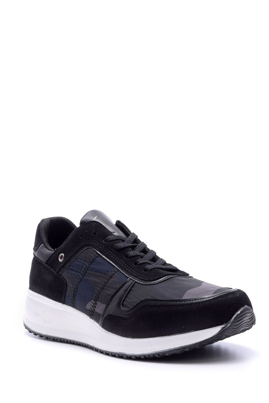 Men's High-Sole Leather Sneaker