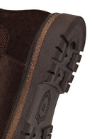 Male Brown Suede Chelsea Boots | Derimod