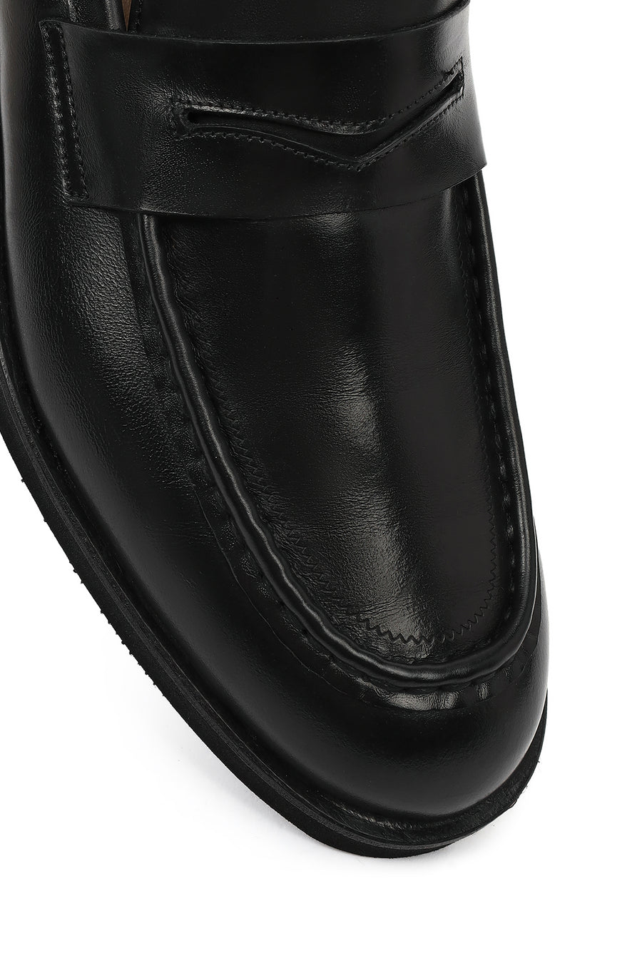 Men's Black Leather Classic Loafer