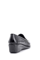 Women's Wedge Heeled Patent Leather Shoes | Derimod