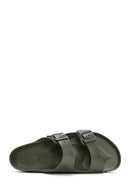 Birkenstock Men's Green Arizona Eva Double Buckle Slippers | Derimod