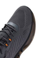 Derimod Zero Men's Gray Lace-Up Thick Soled Sneaker | Derimod