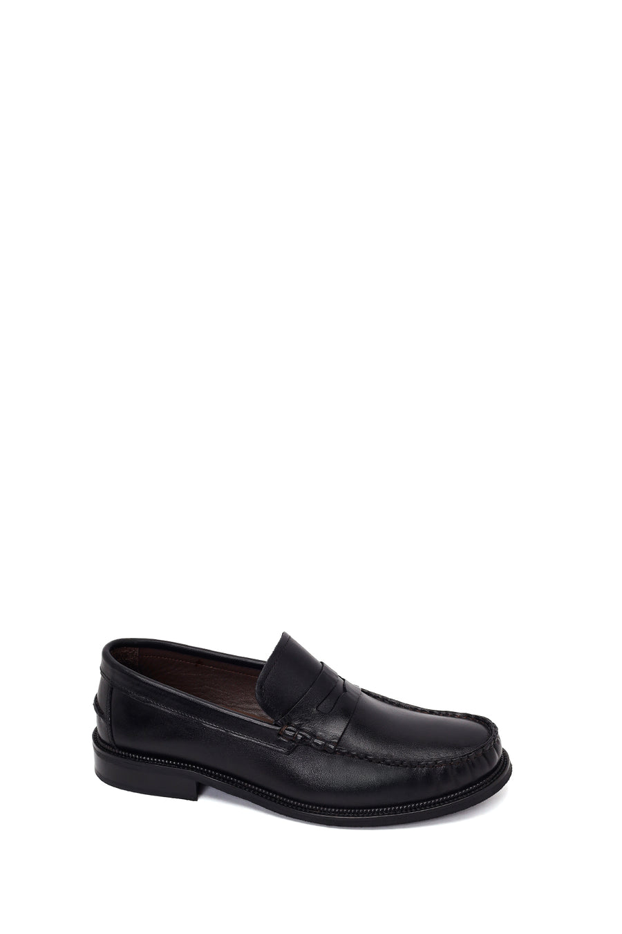 Erkek Siyah Deri Casual Loafer