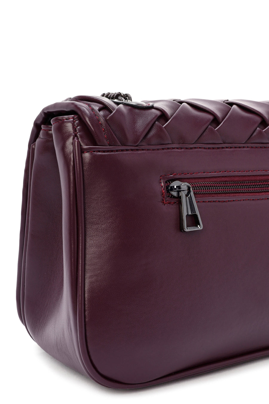 Kadın Bordo Uzun Askılı Çapraz Çanta