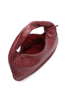 Women's Burgundy Knitted Shoulder Bag | Derimod