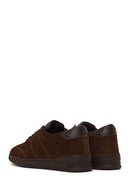 Male Brown Lace-Up Suede Leather Sneaker | Derimod