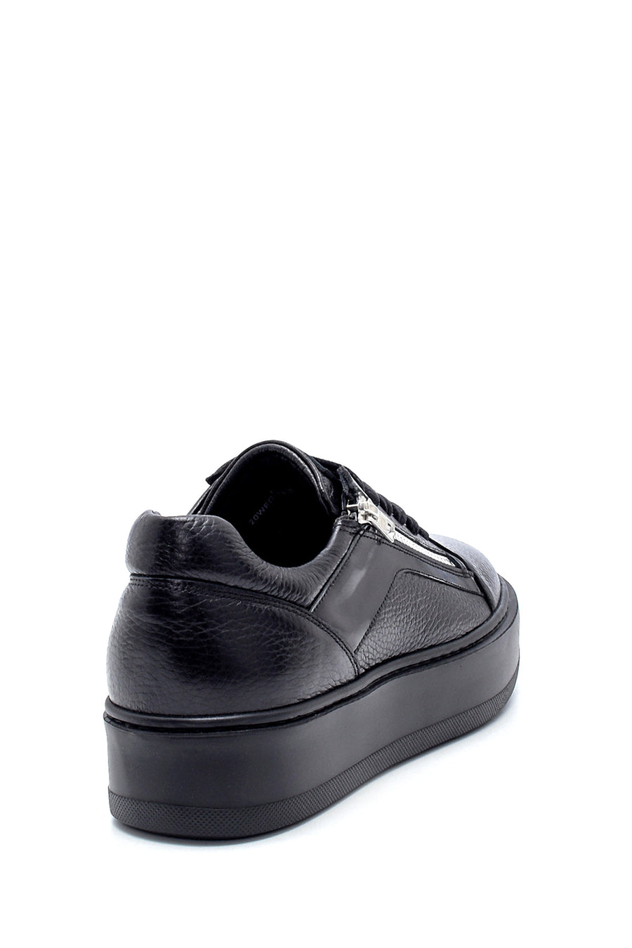 Erkek Deri Fermuar Detaylı Sneaker