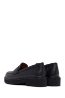Kadın Siyah Deri Maskülen Loafer | Derimod