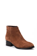 Women's Suede Heel Detailed Boots | Derimod