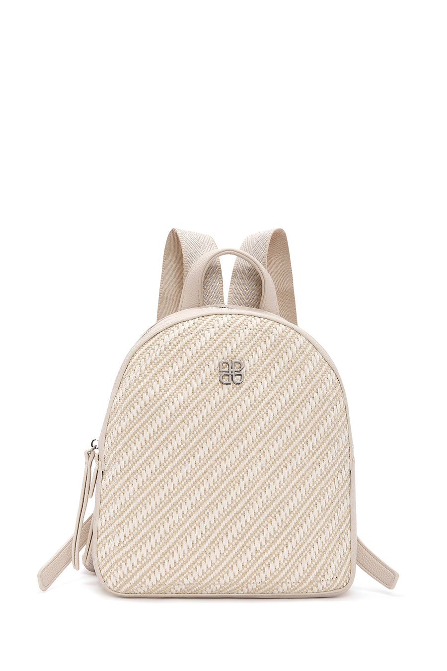 Women's Cream Straw Backpack 25SBD245114 | Derimod