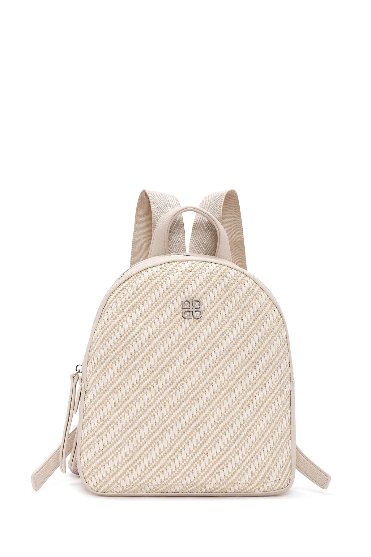 Women's Cream Straw Backpack 26SBD244714 | Derimod