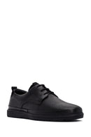 Derimod Fly Men's Black Lace-Up Leather Casual Shoes | Derimod